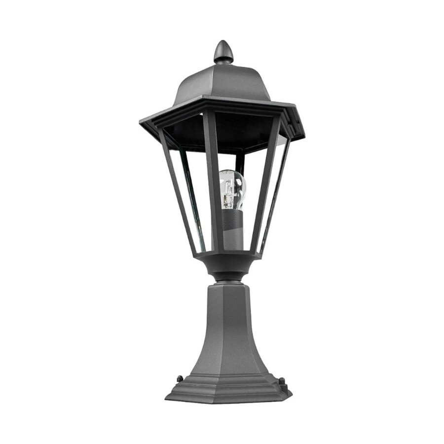 Lindby Außenleuchte Edana Schwarz Modern aus Aluminium und Glas mit E27 Fassung und IP44 Schutz - Bild 2