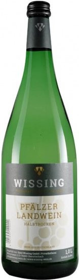 Weingut Wissing, Landwein, halbtrocken, Weißwein, 1,0 l - Bild 1
