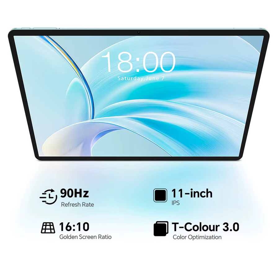 Teclast P50 Tablet 11 Zoll HD IPS Display, 12GB RAM, 128GB ROM, Android 16, Unisoc T606 Octa-Core, Blau - Bild 1