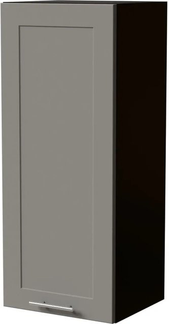 Feldmann-Wohnen Hängeschrank Oslo W4/40 in Schwarz und Reed Green Matt, B/T/H: 40 x 32,5 x 96 cm - Bild 1