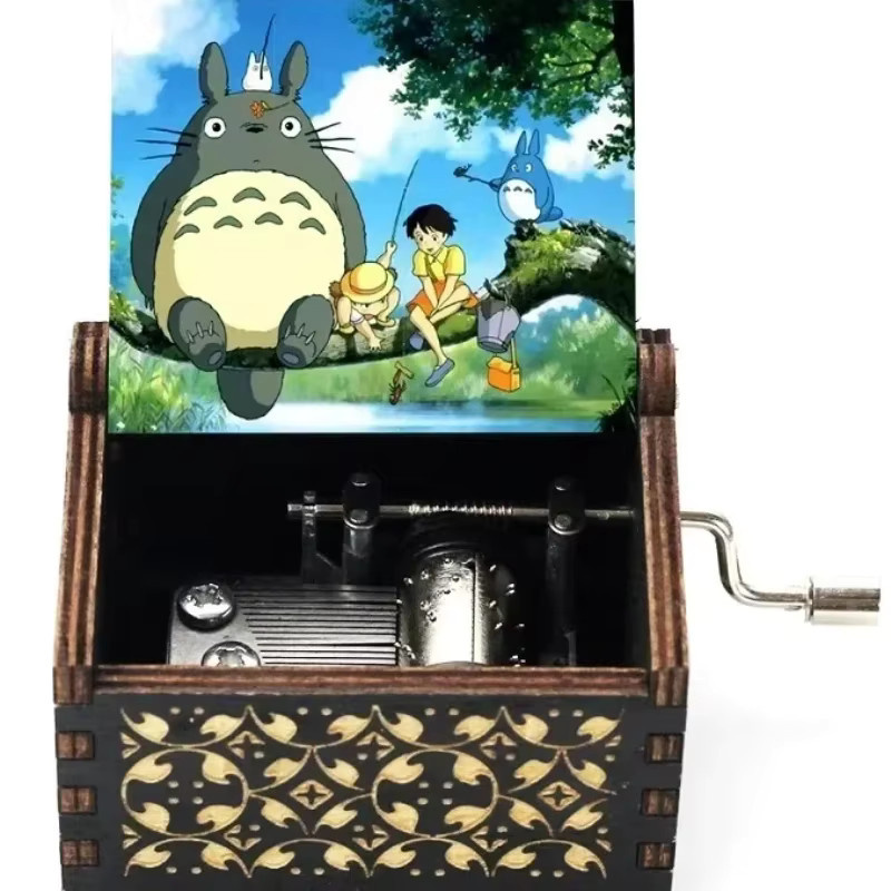 Bandai Studio Ghibli Totoro Spieluhr Figur, Holz, antik geschnitzt - Bild 2