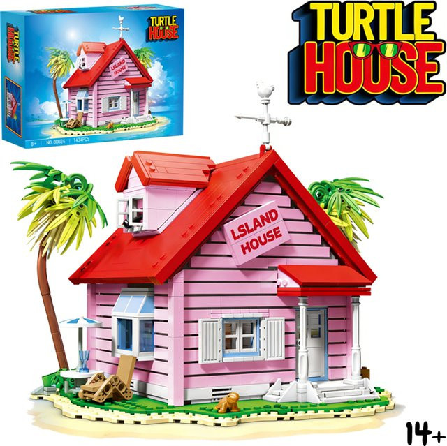 wange Anime Charakter Schildkröte Unsterblich Schildkröte Haus, Bausteine, 1434 Teile, ab 14 Jahren - Bild 1