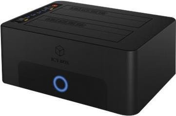 RaidSonic HDD-Dockingstation ICY BOX IB-1232CL-U3 für 2.5 und 3.5 Zoll SATA 6Gb/s USB 3.0 Schwarz - Bild 1