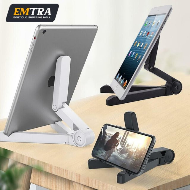 EMTRA Universeller Tablet- und Handyhalter in Pink mit verstellbarem Winkel für iPad Air Pro 11 Zoll und andere Geräte - Bild 1