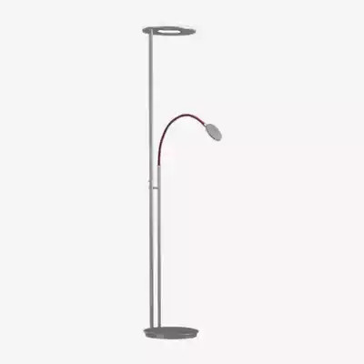 Holtkötter Nova Flex LED Deckenfluter in Grau aus Metall