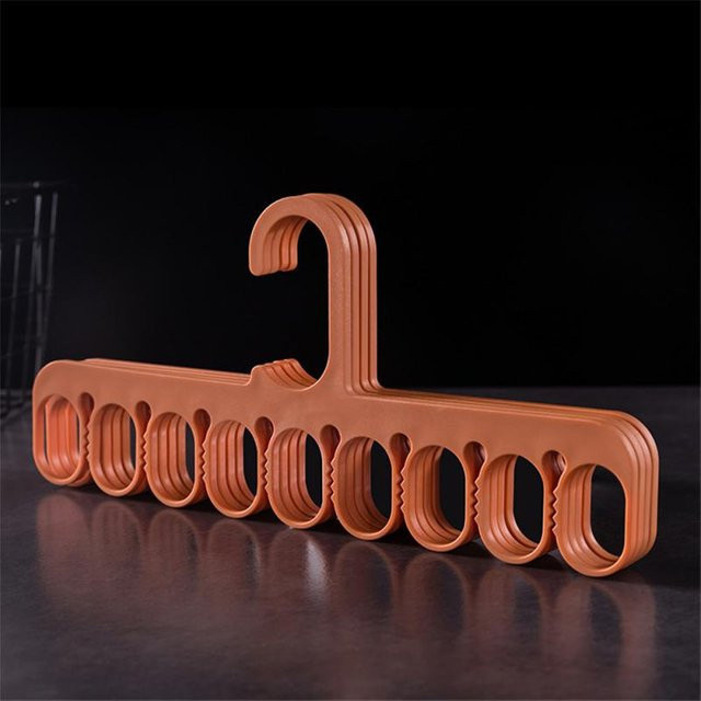Wäschetrockner mit 32 Clips von Yiran Furniture in Braun zur Aufhängung von Socken und Unterwäsche - Bild 1