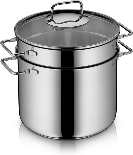WMF Nudeltopf mit Glasdeckel, Silber, Durchmesser: 24 cm - Bild 1