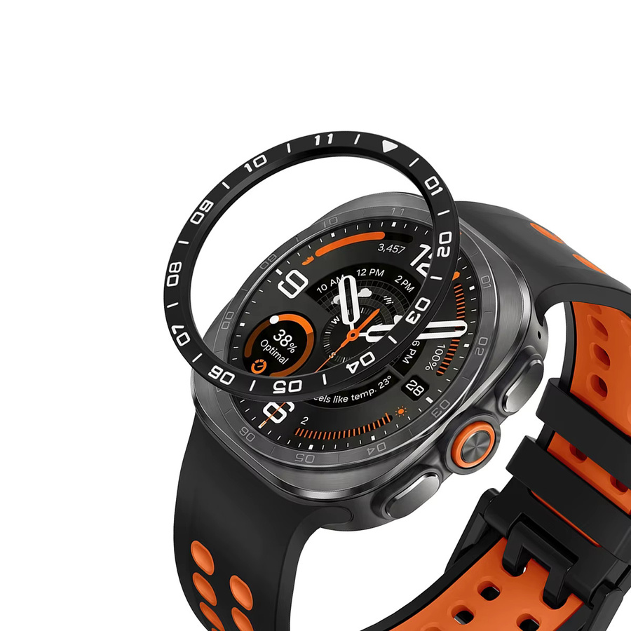CAOWTAN Schutzring für Samsung Galaxy Watch Ultra 2, 47mm, Schwarz - Bild 4