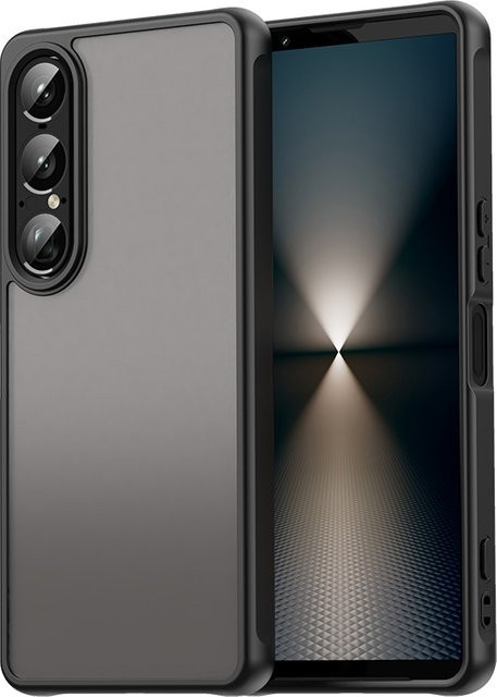 Stoßfeste Silikon-Hartschale Handyhülle mit Rüstungsstoßstange für Sony Xperia 1 VII in Blau - Bild 1