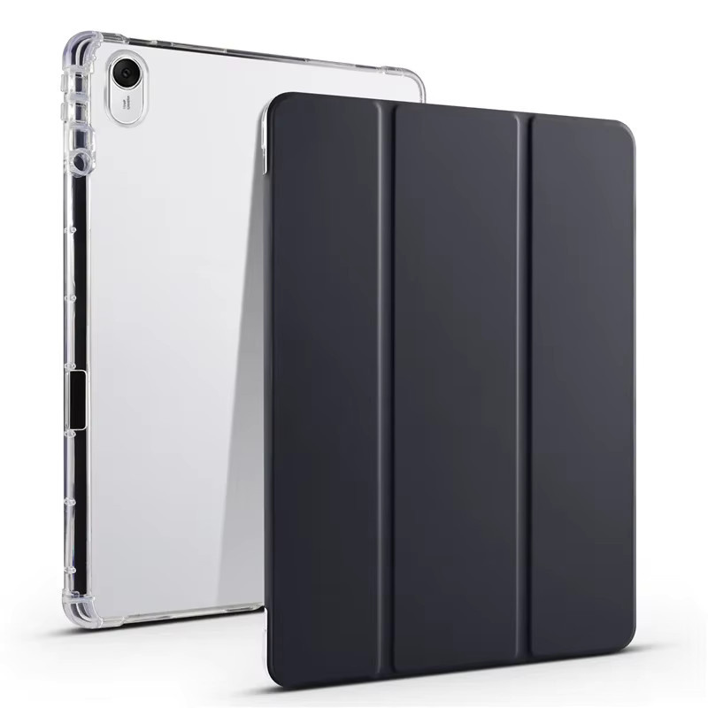 Lenovo Xiaoxin Pad Pro GT Hülle mit Stifthalter und transparenter TPU-Rückseite in Schwarz und Transparent - Bild 2