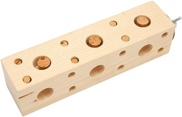 OutsideWorld Holzklotz Vogel Kauspielzeug Papagei, Puzzle Futterspielzeug - Bild 1