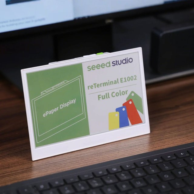 Seeed Studio reTerminal E1002 Vollfarbiges ePaper-Display mit 6-Farben E-Ink-Bildschirm, ESP32-S3 Smart Display für Home Assistant und ESPHome, Weiß - Bild 1