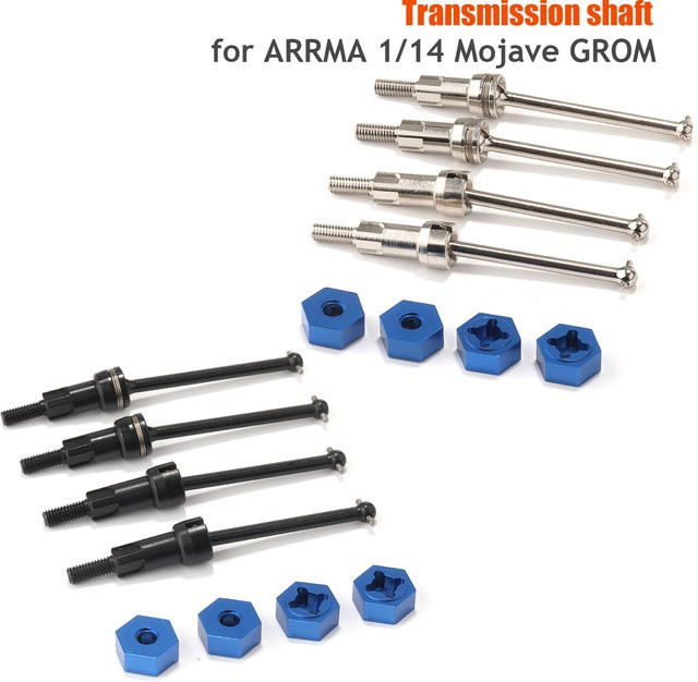 ARRMA Mojave GROM 1/14 CVD Stahlwellensatz, Zubehör, Metall, Schwarz - Bild 1