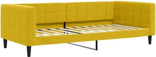 vidaXL Tagesbett aus Samt in Gelb, B/T/H: 90 x 200 cm - Bild 1