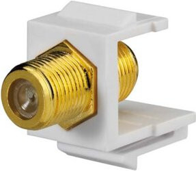 Rutenbeck Kommunikationsadapter Keystone KMK-BNC-F in Weiß - Bild 1