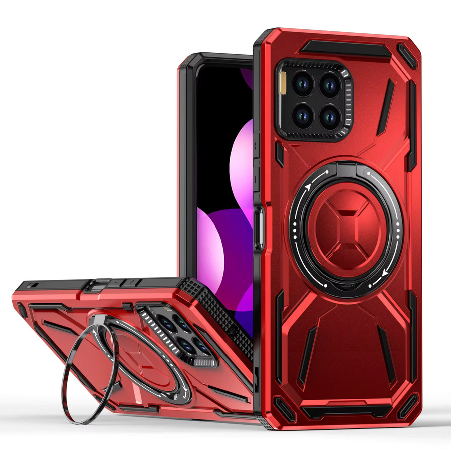 Kumonkey Stoßdämpfende Dual-Layer Schutzhülle mit Ringständer für T-Mobile REVVL 7 und REVVL 7 Pro - Bild 1