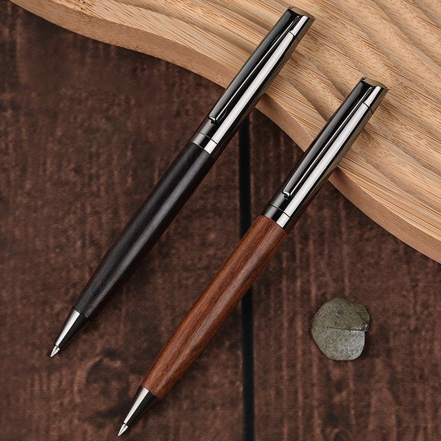 BUNKI Artisan Kugelschreiber aus Holz und Metall in Braun für Profis - Bild 1