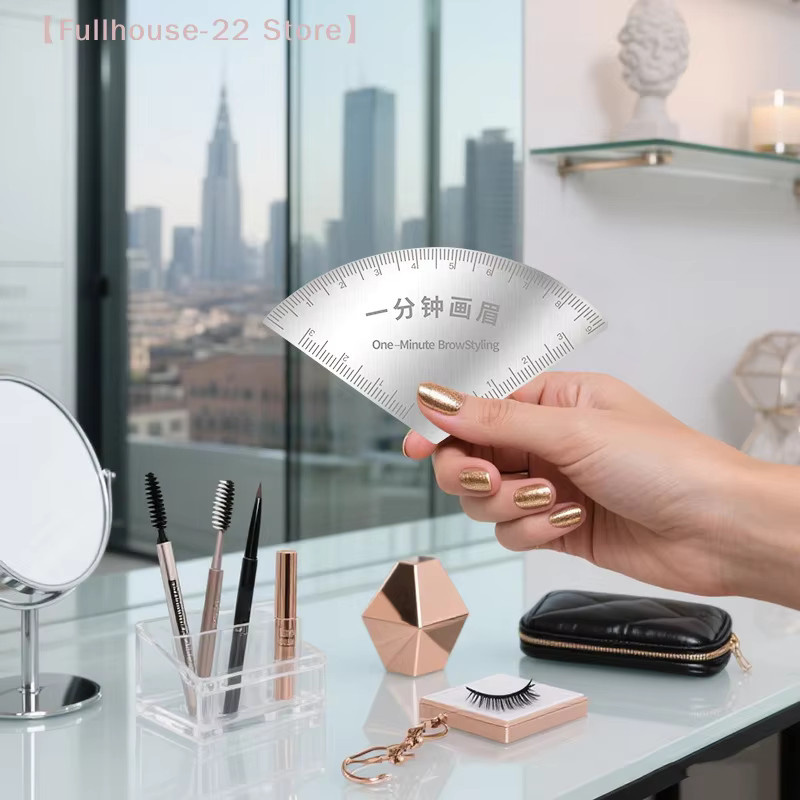 Heabety Schnellzeichnungslineal für Augenbrauen-Design, Microblading-Mapping-Tool - Bild 3