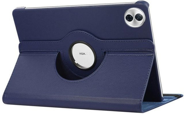 Lederhülle für Huawei Honor Pad 10 mit Grad drehbarem Smart Flip Ständer in Blau, 12,1 Zoll - Bild 1