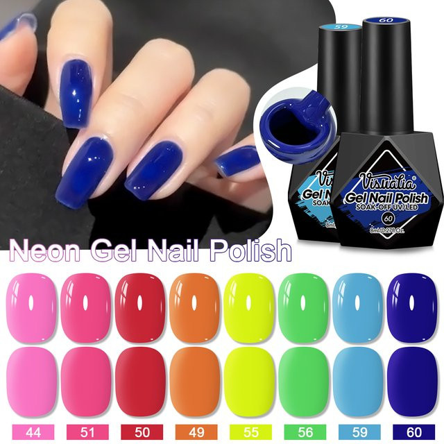 Visuatia Nagelgel Rosenrot, Glänzend, 8 ml, Damen - Bild 1