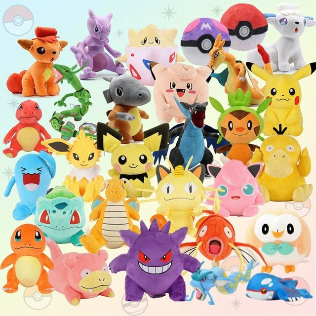 DUODUOBAO Pokémon Plüschpuppen, Bunt / Mehrfarbig - Bild 1