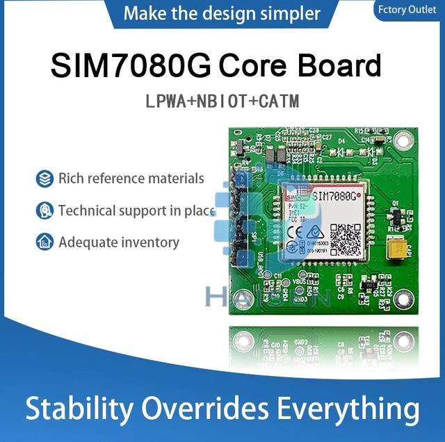 SIMCOM SIM7080G Kernplatine LPWA NB-IoT CAT-M Entwicklungsboard in Grün - Bild 1