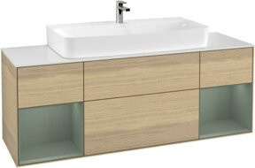 V&B Waschtischunterschrank Finion in Eiche lackiert, B/T/H: 160 x 50,1 x 50,1 cm - Bild 1