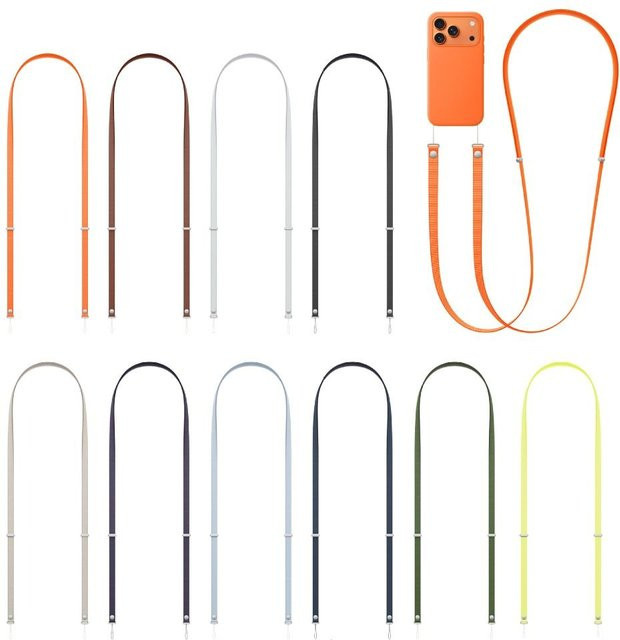 Magnetisches Telefon-Lanyard als Anti-Verlust Crossbody-Umhängeband für iPhone 17, Air und 17 Pro Max in Lila und Multicolour - Bild 1