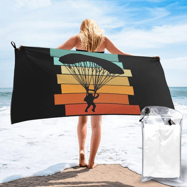 JMG Household Supplies Strandtuch aus Mikrofaser, schnelltrocknend und saugfähig, Multicolour, B: 80 cm, L: 160 cm - Bild 1