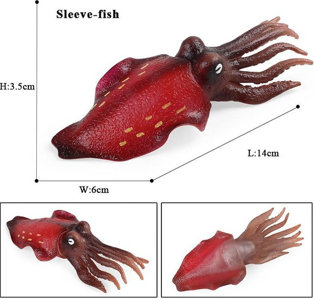 Oenux Meeresleben Tintenfisch Krake Actionfigur 3-6 Jahre - Bild 1