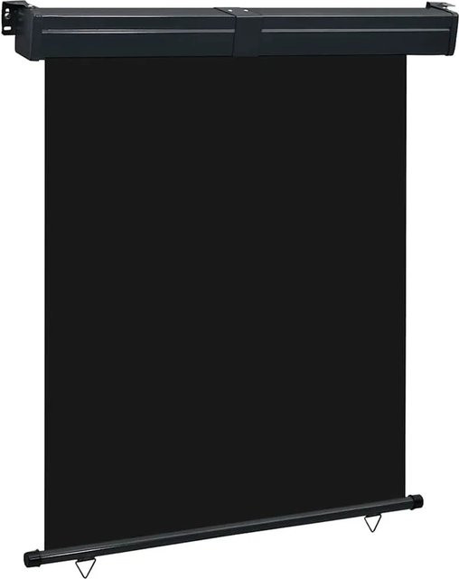 vidaXL Balkon-Seitenmarkise aus Polyester in Schwarz, B/H: 145 x 250 cm - Bild 1