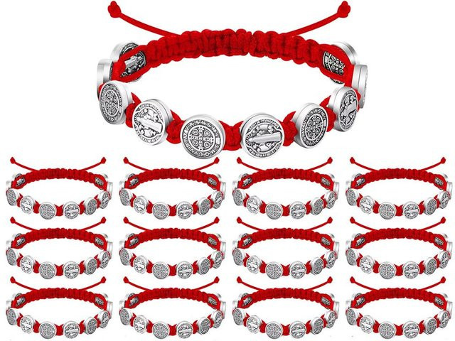 Lucky Star Jewelry Armband, San Benito, Rot, Schwarz, Unisex, 19cm - Bild 1