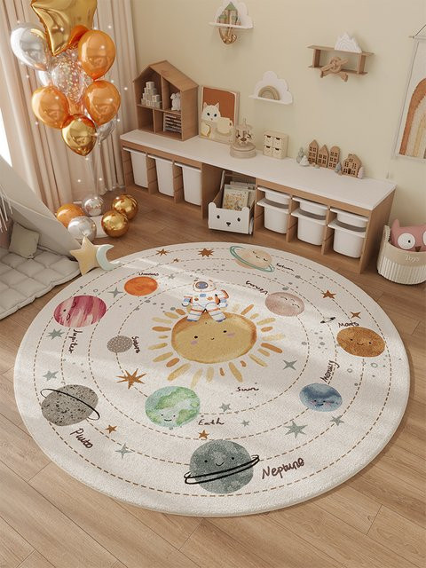 VIKAMA Kinderzimmer Teppich Wasserdicht für Schlafzimmer und Wohnzimmer - Bild 1