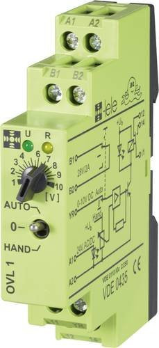 Tele OVL1 Koppelrelais 24 V/AC/DC 0 - 10V, 24 V/AC 5A, 1 Wechsler, grün - Bild 1