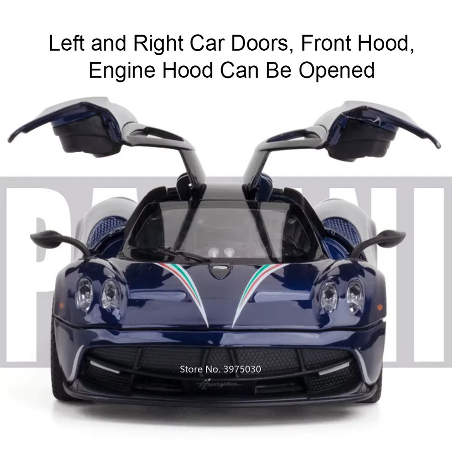 MAKEDA Pagani Huayra Dinastia BC Sportwagen Modell, 1:32, Metall, mit Licht und Sound - Bild 3