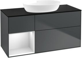 V&B Waschtischunterschrank Finion in Mattweiß Lack, Breite: 120 cm, Tiefe: 50,1 cm, Höhe: 50,1 cm - Bild 1