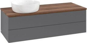 V&B Waschtischunterschrank Antao mit Beleuchtung, Anthrazit lackiert, B/T/H: 120 x 50 x 36 cm - Bild 1