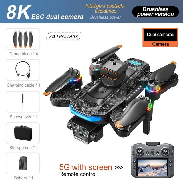 PRISMA A14 Pro Max Drohne, Schwarz, GPS, Wi-Fi - Bild 1