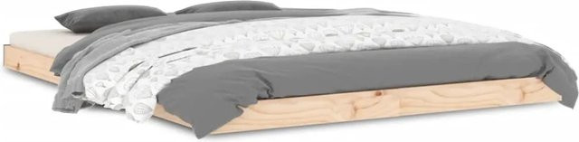 vidaXL Massivholzbett aus Kiefer in Braun, B/T/H: 135 x 190 x 139 cm - Bild 1