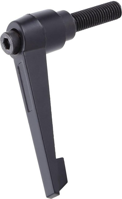 Verstellbarer Klemmhebelgriff mit Innensechskantverriegelung und Außengewinde in Schwarz aus Stahl und Messing M10*25 - Bild 1