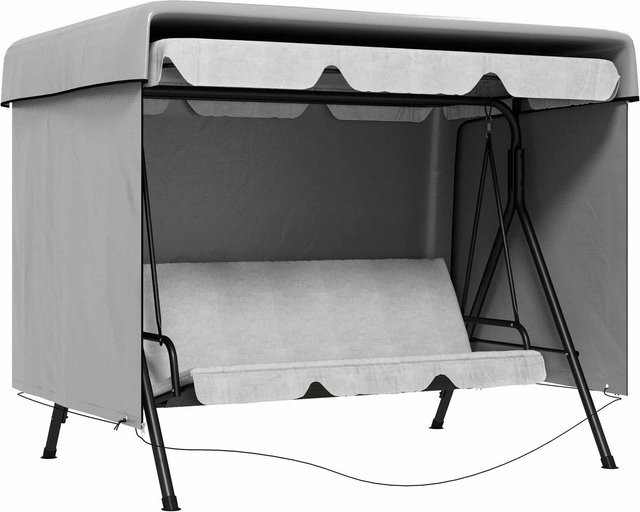 Outsunny Schutzhülle für Schaukelstühle aus PE in Grau, B: 155 cm, L: 215 cm, H: 150 cm - Bild 1