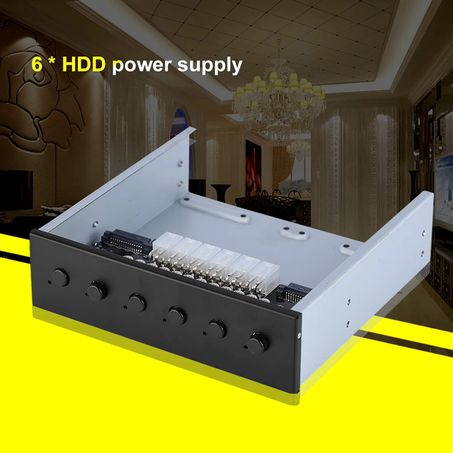 Arealer HDD Power Controller SATA Drive Switcher für Desktop PC in Schwarz - Bild 4