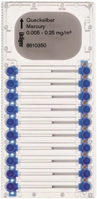 Dräger Microtubes für Quecksilber 0.005 bis 0.25 Mg/m3 transparent - Bild 1