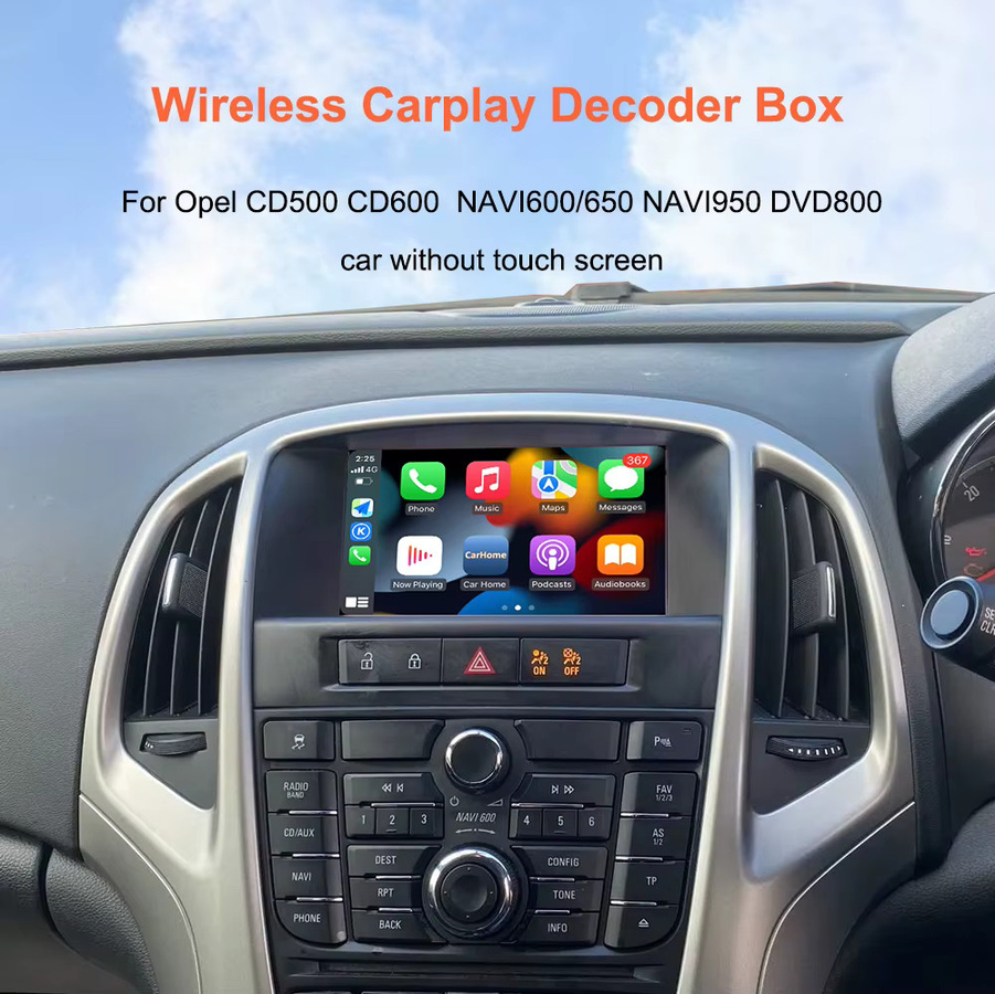 Bonroad Wireless Carplay und Android Auto Modul für Opel CD600 NAVI900/950 in Schwarz - Bild 5