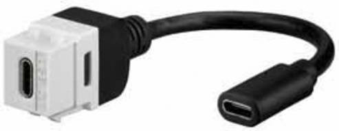 Rutenbeck KMK-USB-C 3.1 KP rw Adapter in Weiß - Bild 1