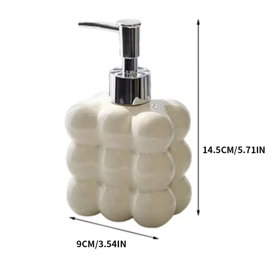 Keramik-Spenderflasche für Händedesinfektion, Shampoo und Duschgel - Bild 3