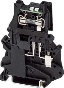 Phoenix Contact Sicherungsreihenklemme UT 4-HESILED 24 Schwarz 50 Stück - Bild 1