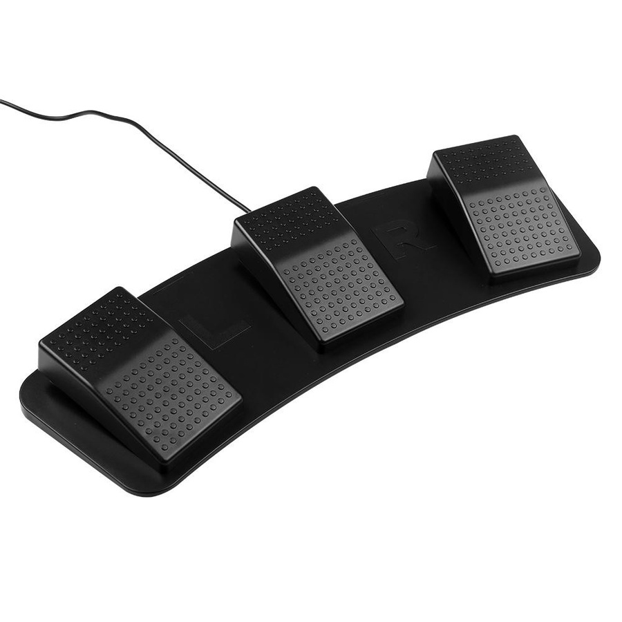 TOMTOP JMS USB-Dreifach-Fußschalter FS23-PM mechanischer Fußpedalschalter in Schwarz - Bild 3