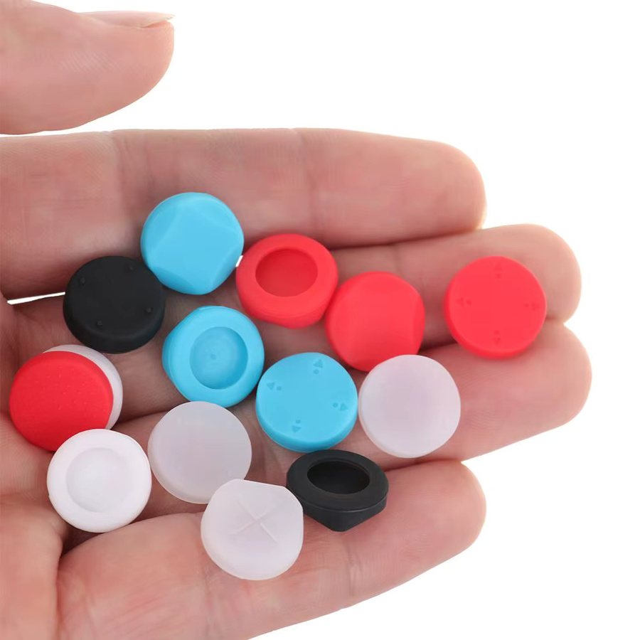 6-in-1 Silikon Thumbstick-Griffkappen für Sony PlayStation PS Vita PSV 1000 und PS Vita Slim 2000 in Weiß - Bild 2