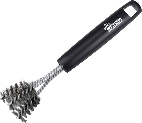 Mr. GARDENER Grillbürste aus Edelstahl in Grau, Breite: 26,5 cm - Bild 1